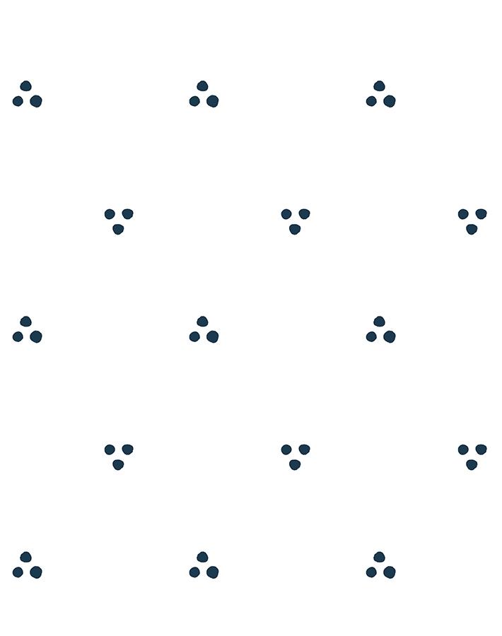 dainty dot navy on white