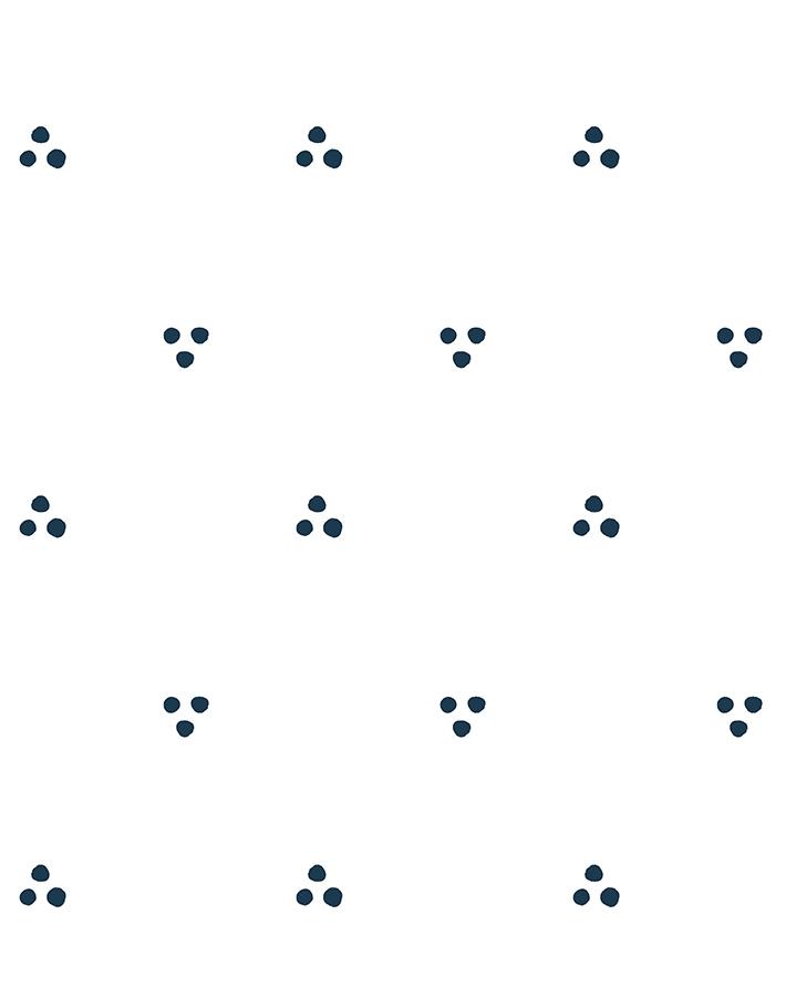 'Dainty Dot' Wallpaper by Sugar Paper - Navy On White