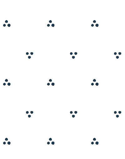 dainty dot navy on white