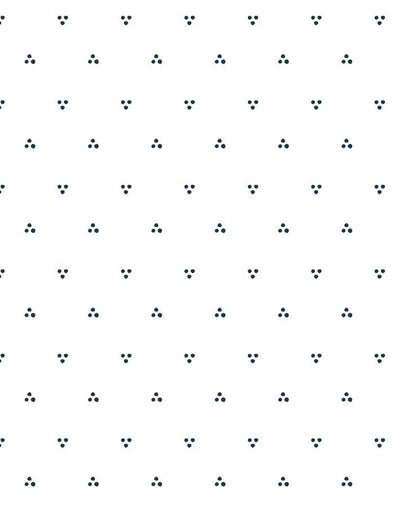 dainty dot navy on white