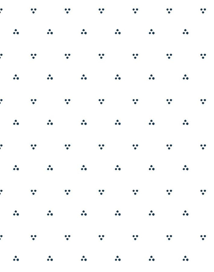 'Dainty Dot' Wallpaper by Sugar Paper - Navy On White