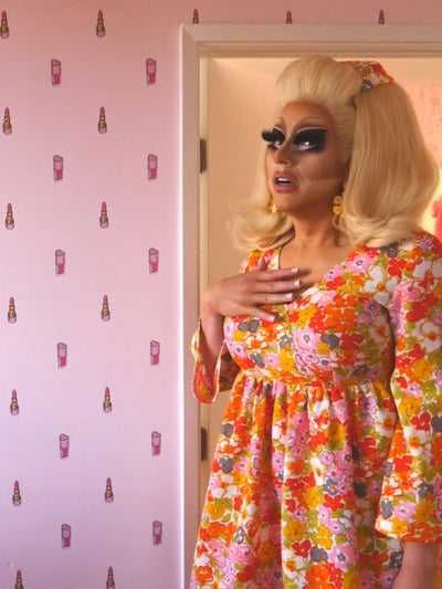 'Trixie Cosmetics' Wallpaper by Trixie Mattel - Black