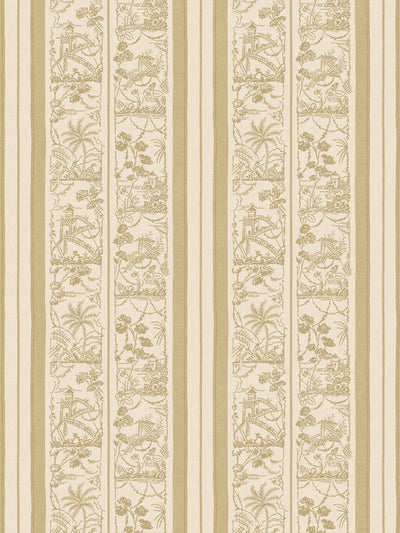 tropical toile stripe tonal wallpaper chris benz tea