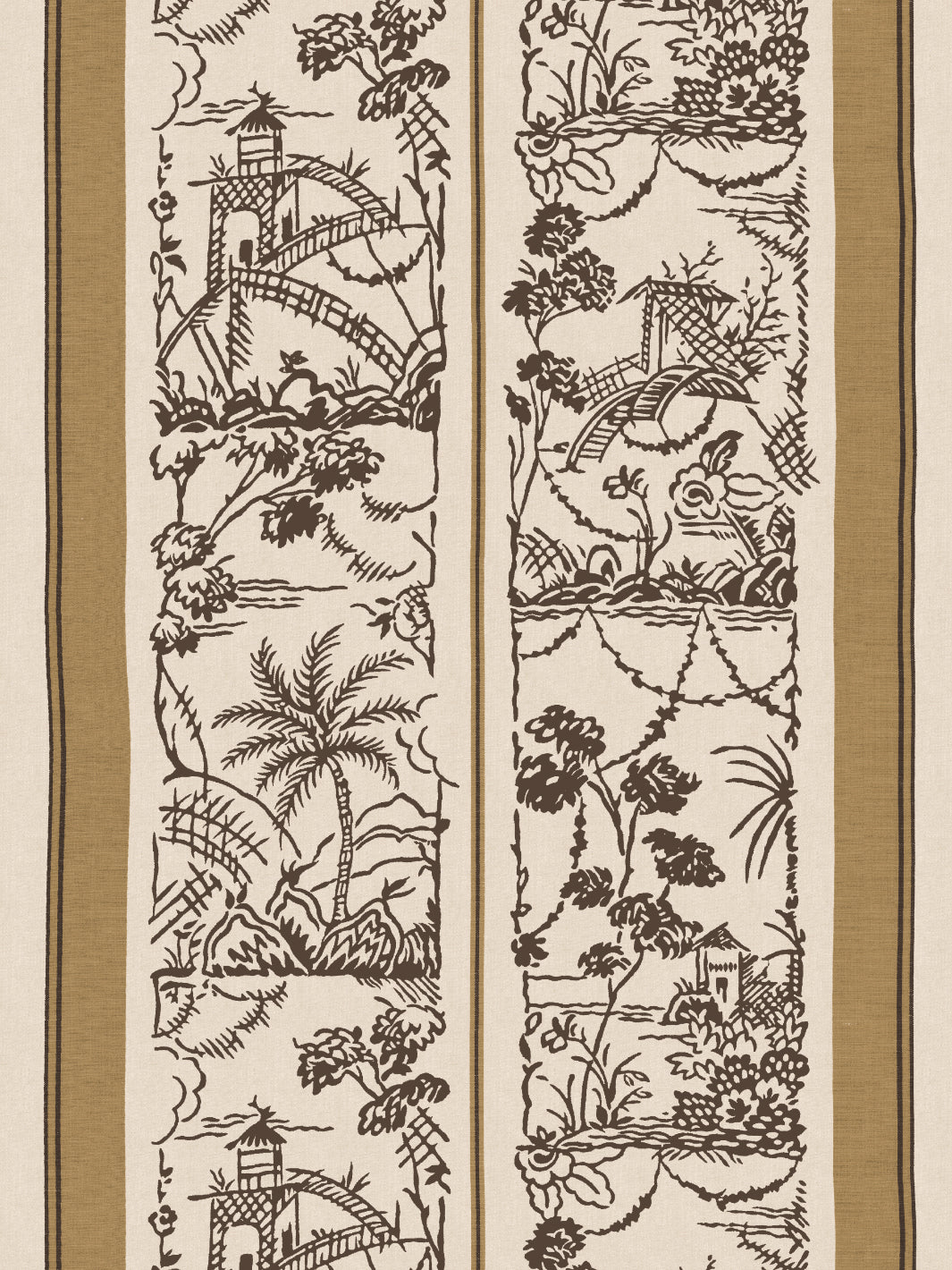 tropical-toile-stripe-wallpaper-chris-benz-camel