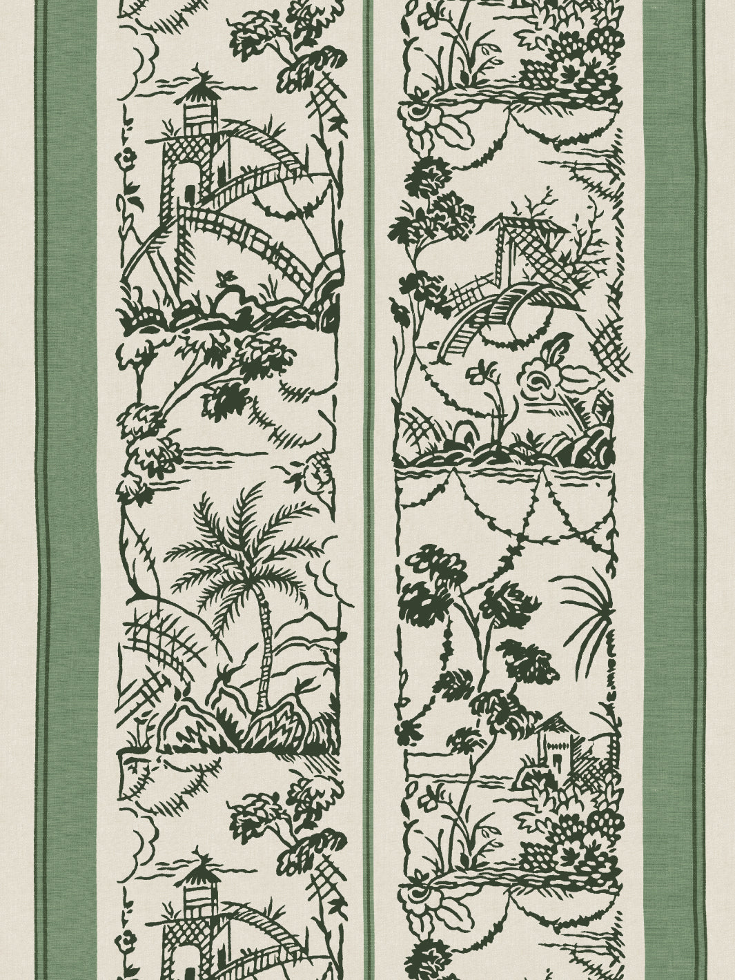 tropical-toile-stripe-wallpaper-chris-benz-green