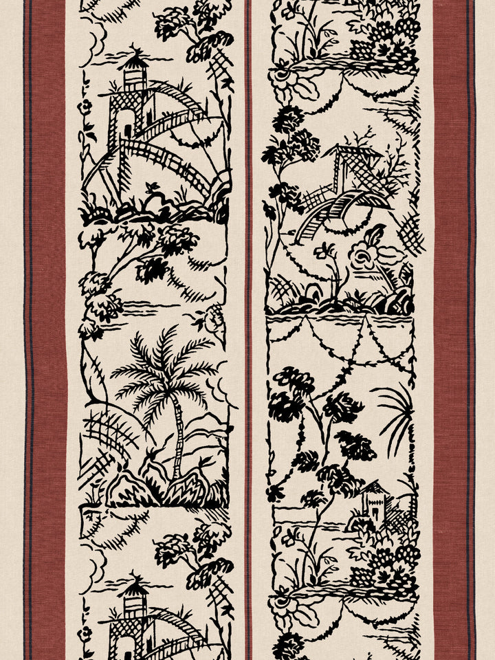 tropical-toile-stripe-wallpaper-chris-benz-rust