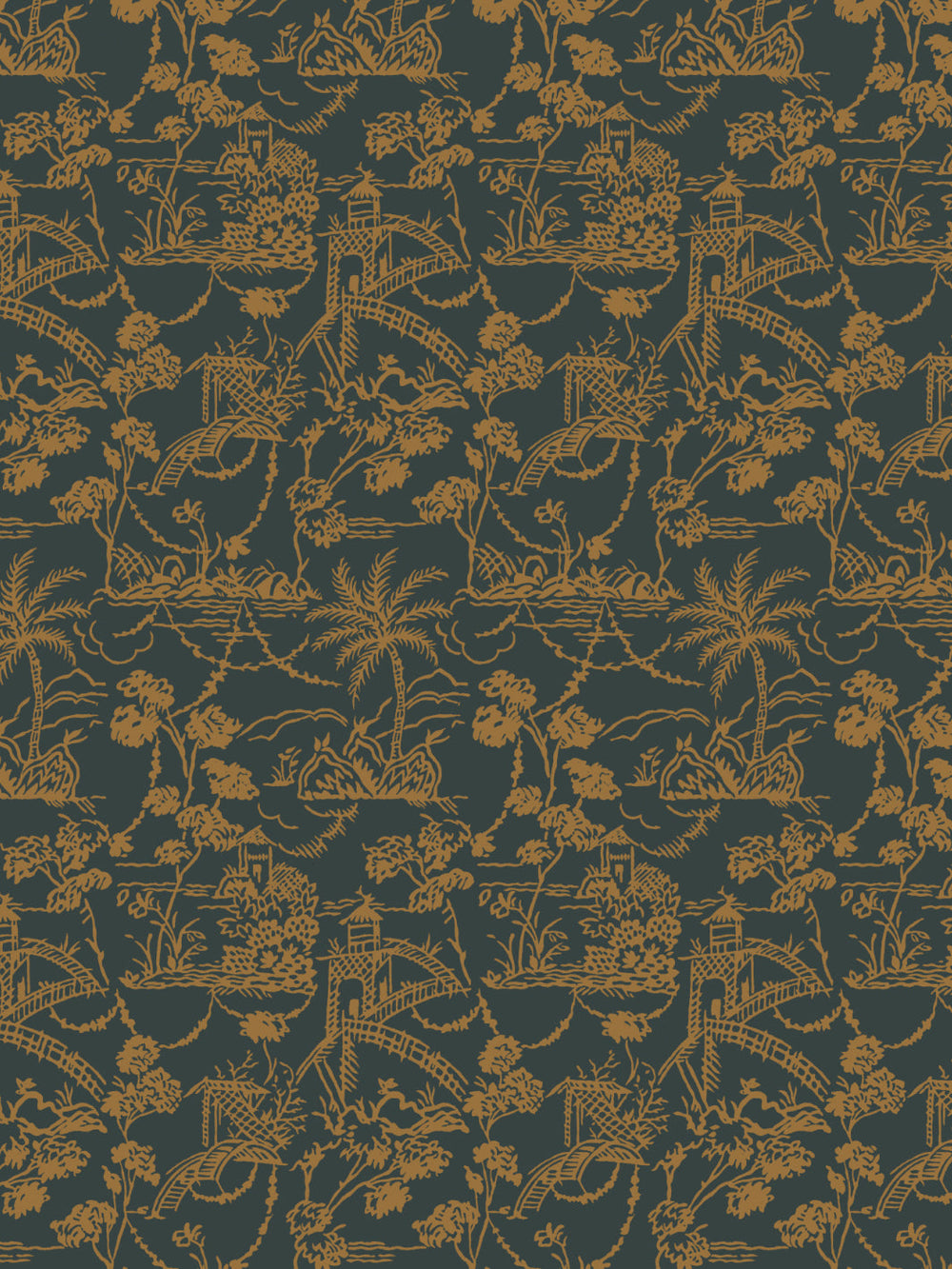 tropical-toile-wallpaper-chris-benz-charcoal