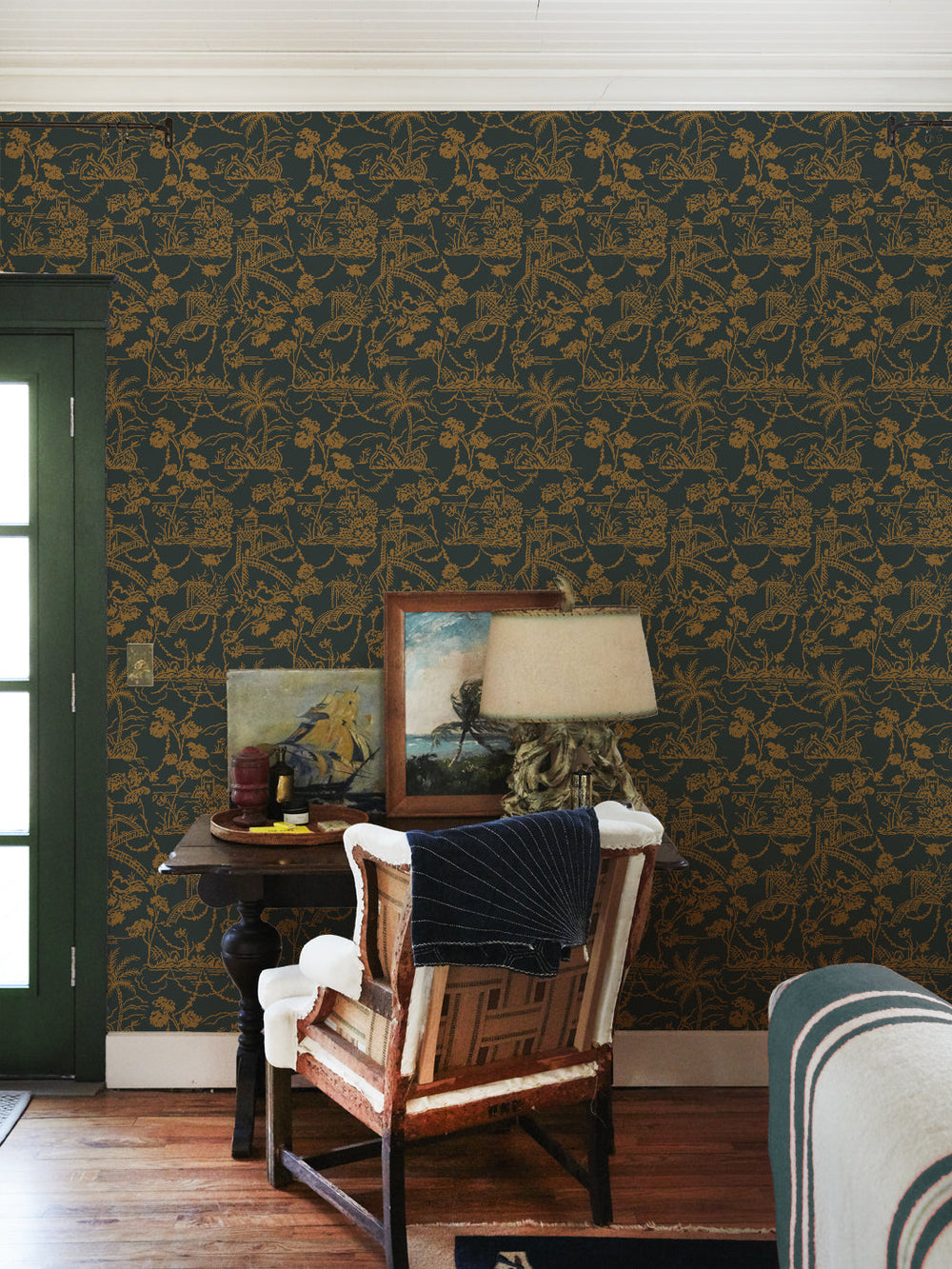 tropical-toile-wallpaper-chris-benz-charcoal