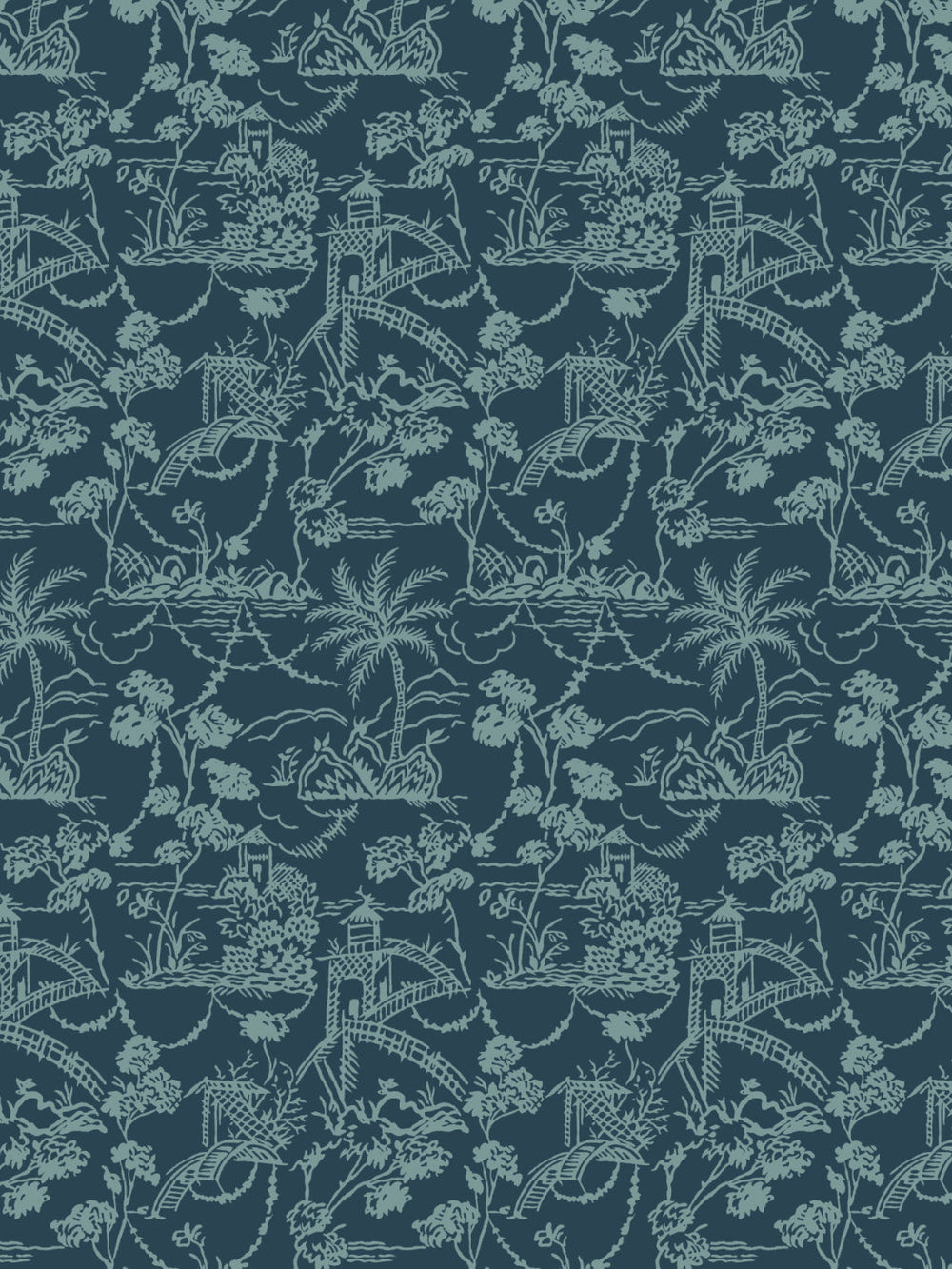 tropical-toile-wallpaper-chris-benz-deep-blues