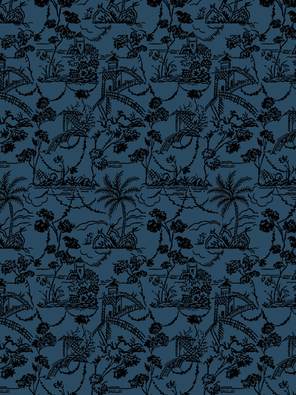 tropical-toile-wallpaper-chris-benz-navy