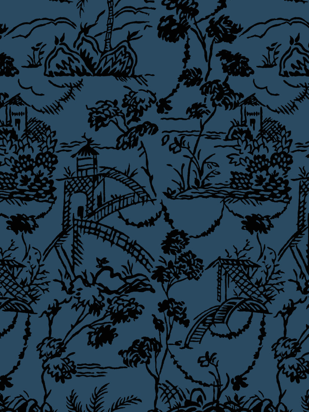 tropical-toile-wallpaper-chris-benz-navy
