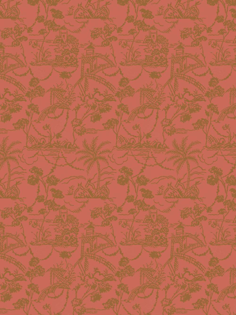 tropical-toile-wallpaper-chris-benz-red