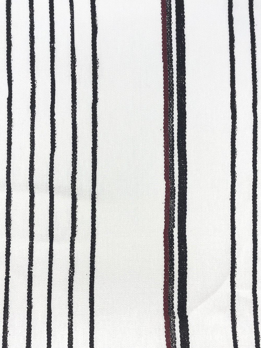 fabric by the yard two tone stripe black burgundy on linen