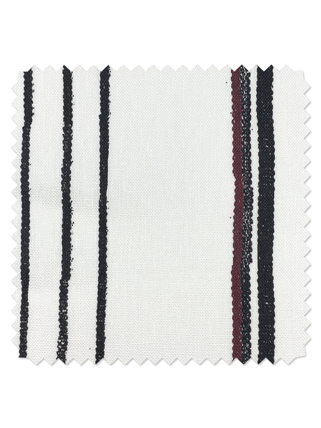 fabric by the yard two tone stripe black gray on linen