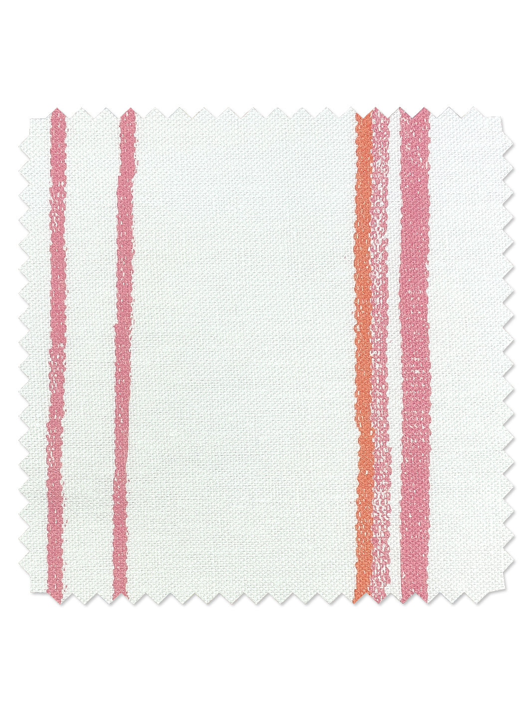 fabric by the yard two tone stripe creamsicle on linen