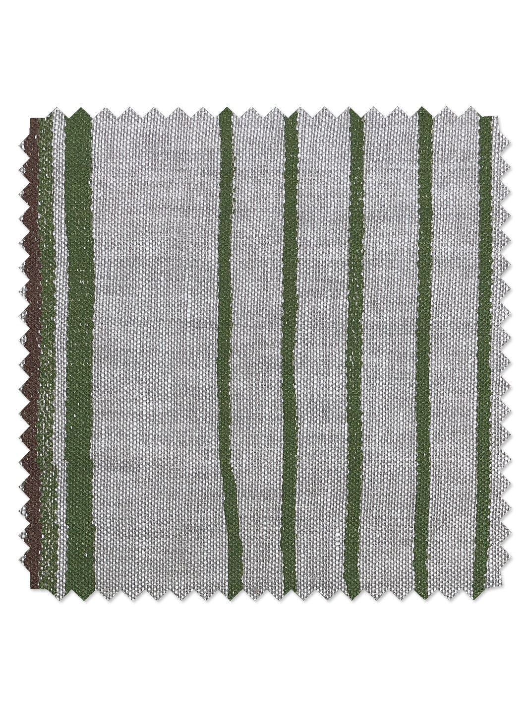 fabric by the yard two toned stripe rust moss on flax linen