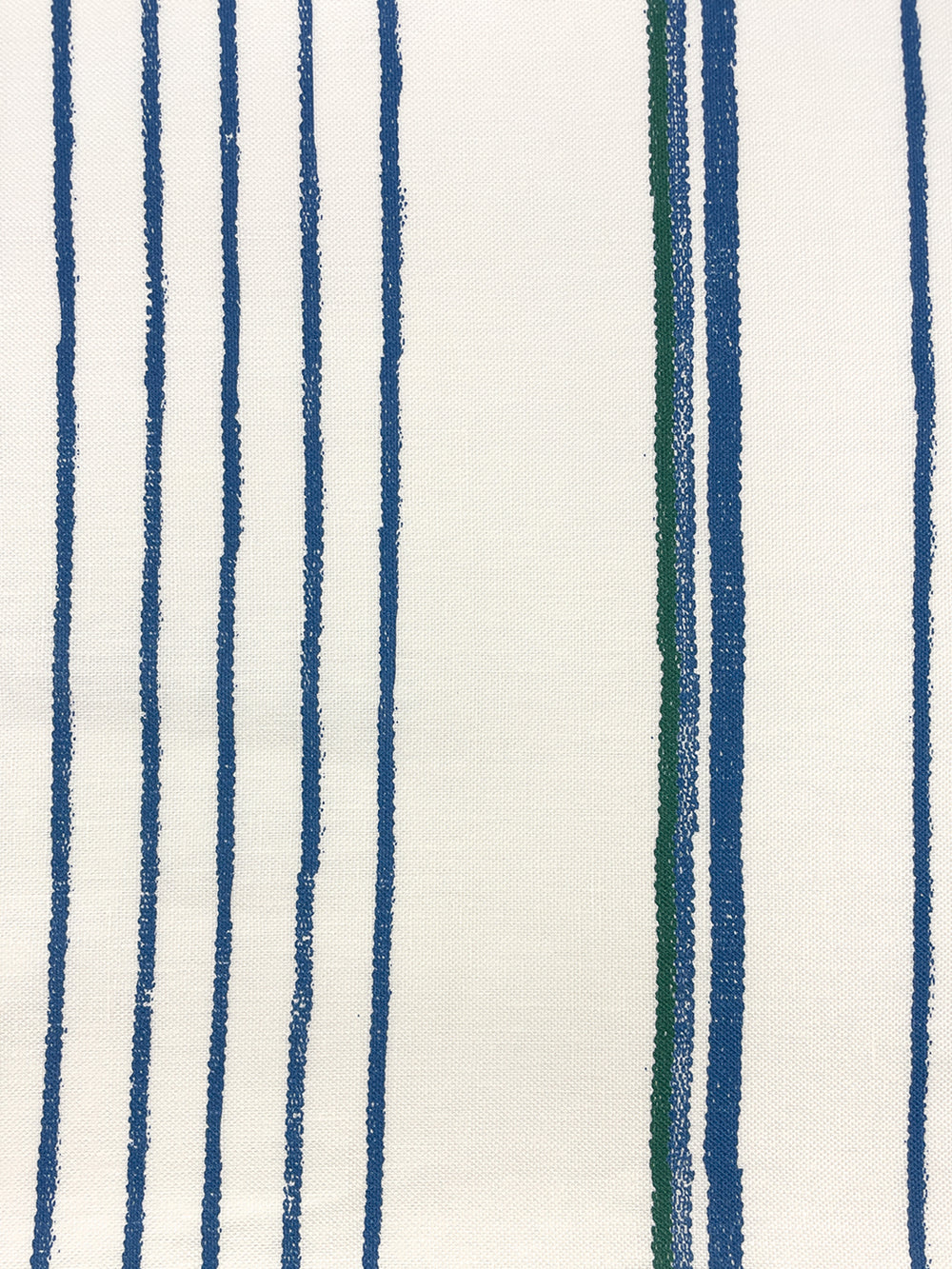 fabric by the yard two tone stripe sea green on linen