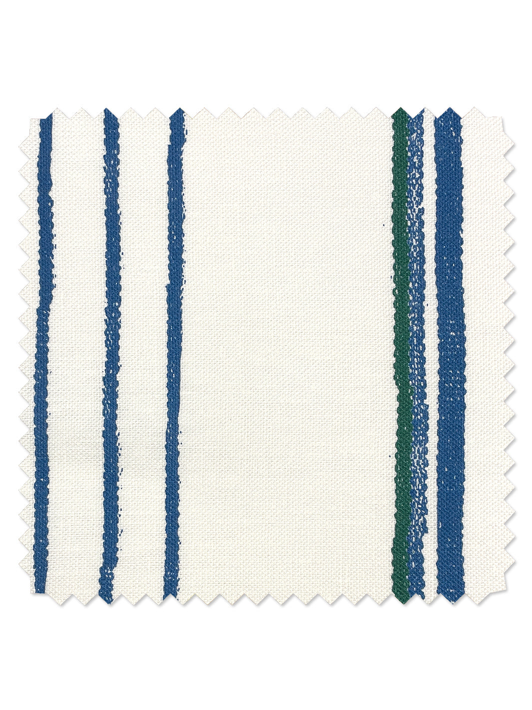 fabric by the yard two tone stripe sea green on linen