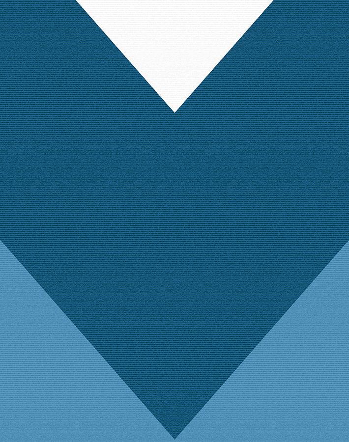 v is for chevron blue