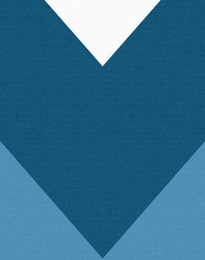 'V Is For Chevron' Wallpaper by Nathan Turner - Blue