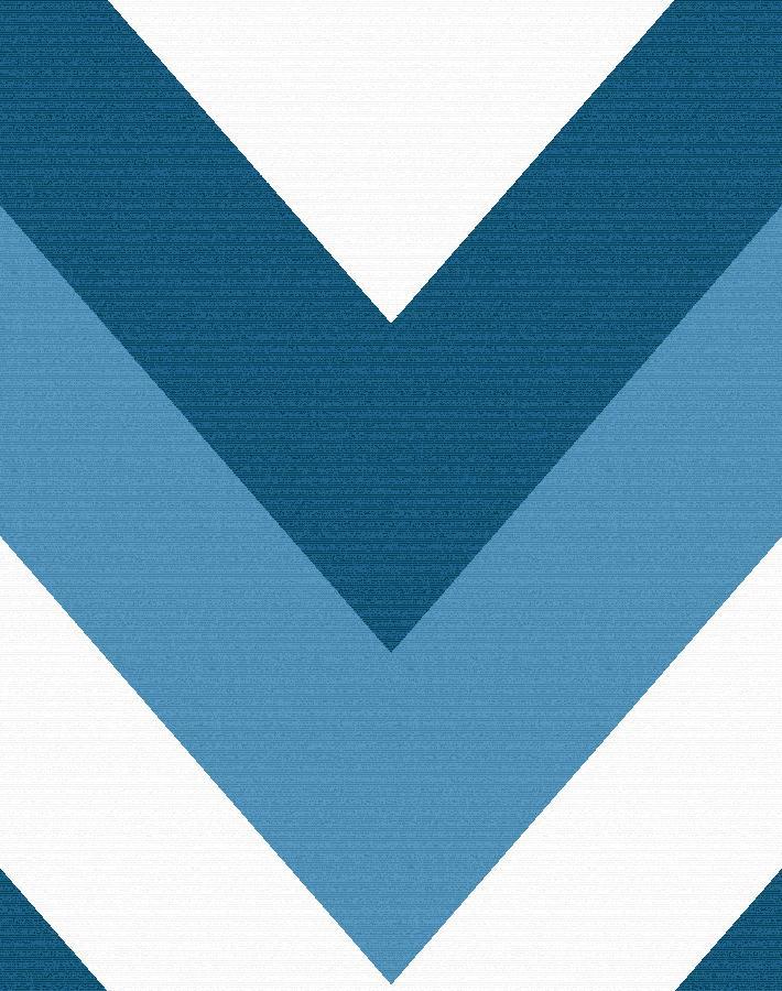v is for chevron blue