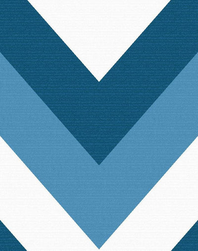 v is for chevron blue