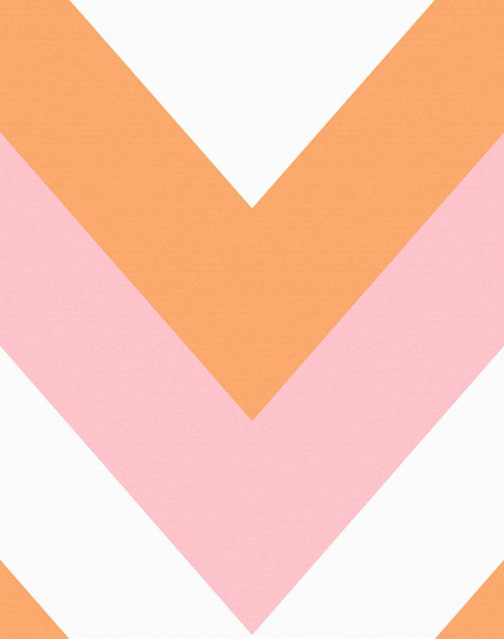 'V Is For Chevron' Wallpaper by Nathan Turner - Creamsicle