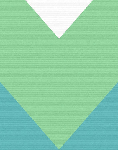 'V Is For Chevron' Wallpaper by Nathan Turner - Green