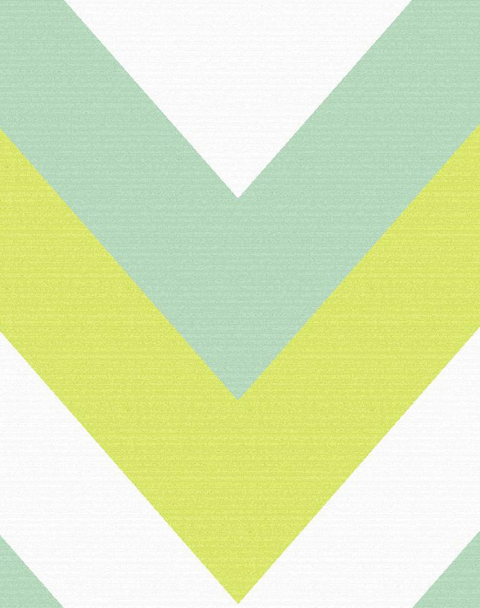 'V Is For Chevron' Wallpaper by Nathan Turner - Lime