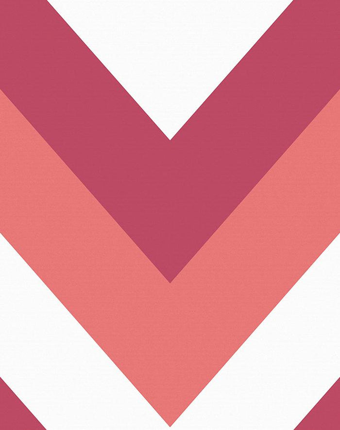 'V Is For Chevron' Wallpaper by Nathan Turner - Watermelon