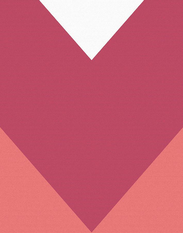 'V Is For Chevron' Wallpaper by Nathan Turner - Watermelon