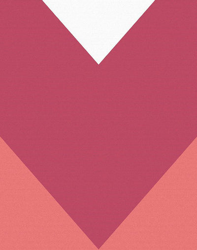 'V Is For Chevron' Wallpaper by Nathan Turner - Watermelon