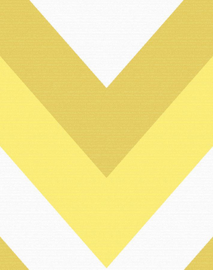 'V Is For Chevron' Wallpaper by Nathan Turner - Yellow