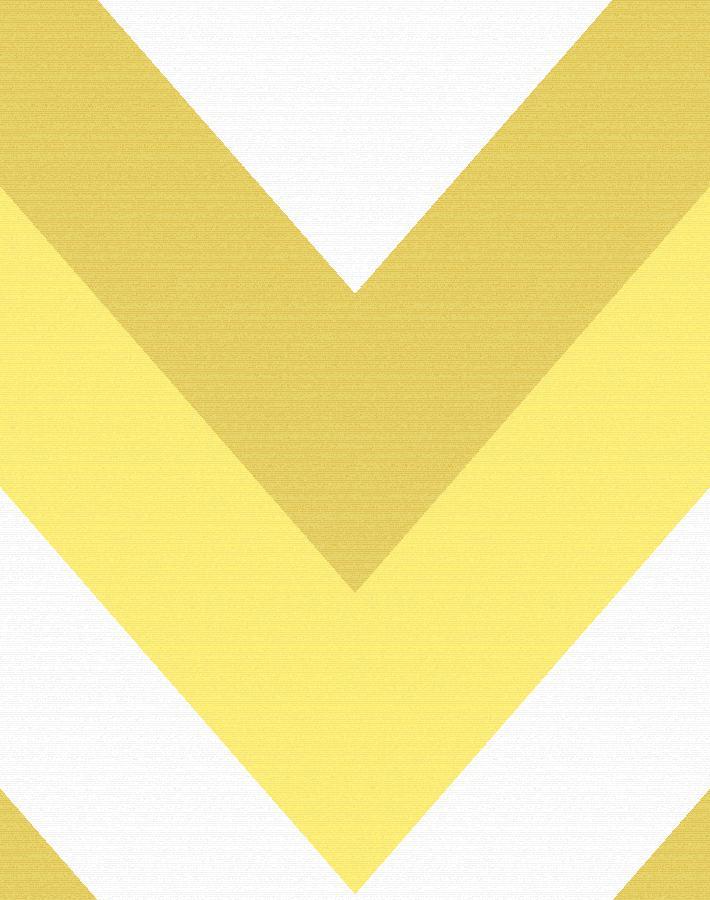 'V Is For Chevron' Wallpaper by Nathan Turner - Yellow