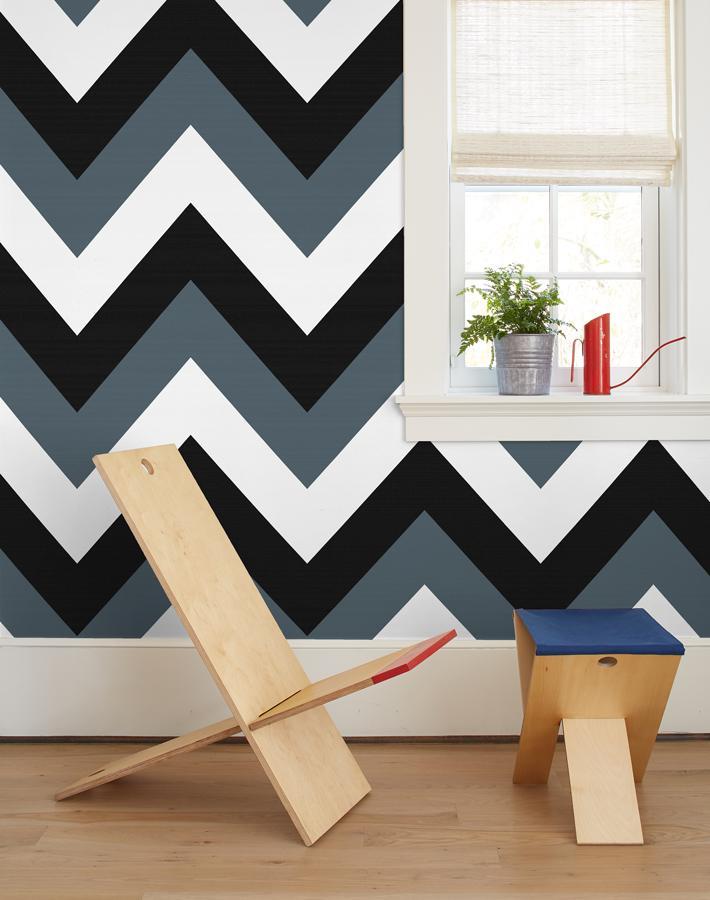 'V Is For Chevron' Wallpaper by Nathan Turner - Onyx