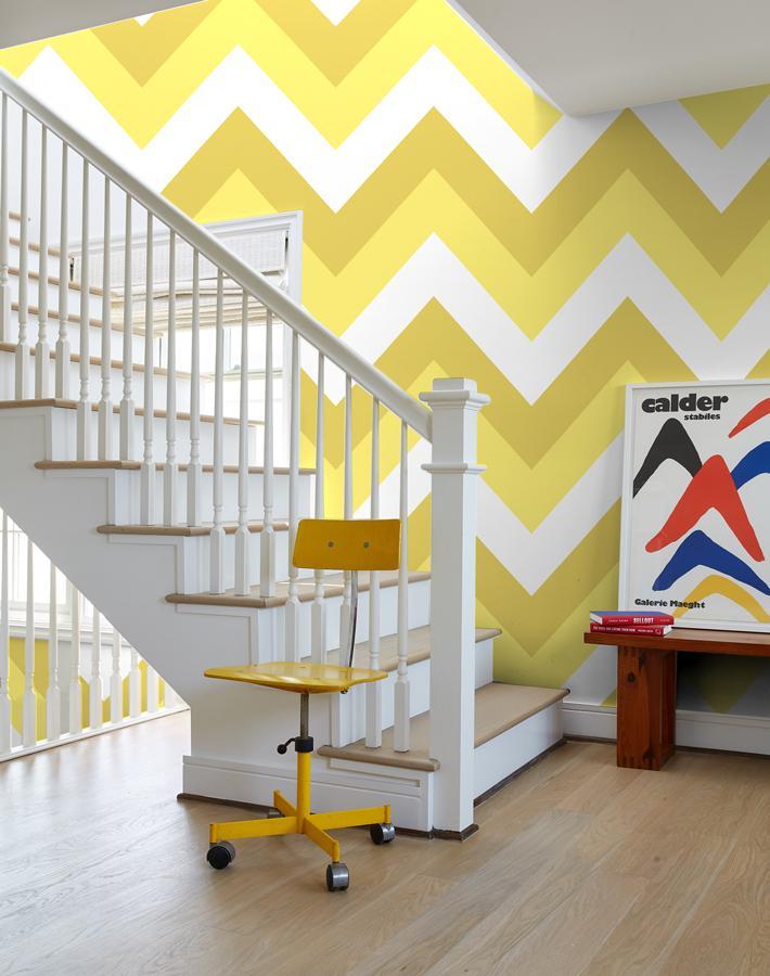 'V Is For Chevron' Wallpaper by Nathan Turner - Yellow