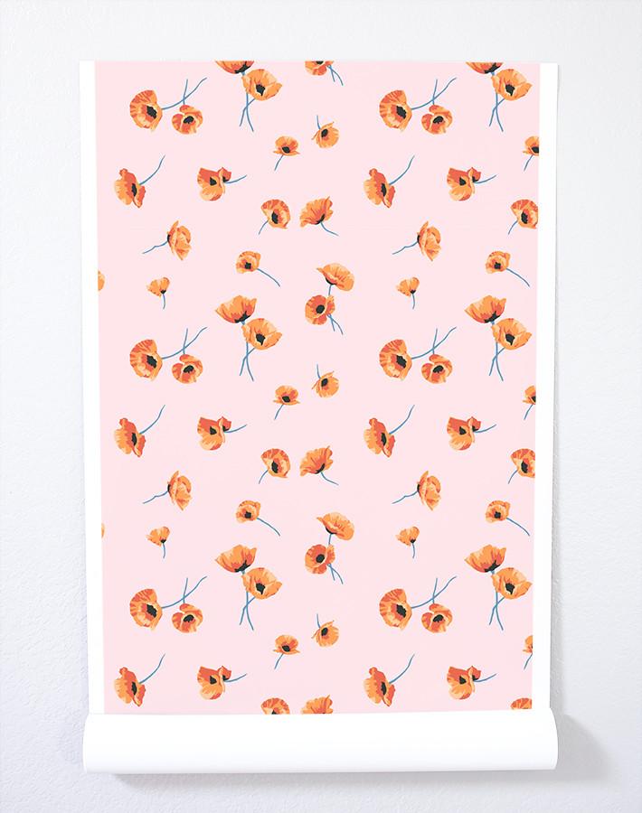 Poppy Print Studio Checker Straw Wallpaper