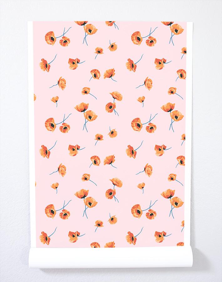 'Poppy' Wallpaper by Nathan Turner - Blush