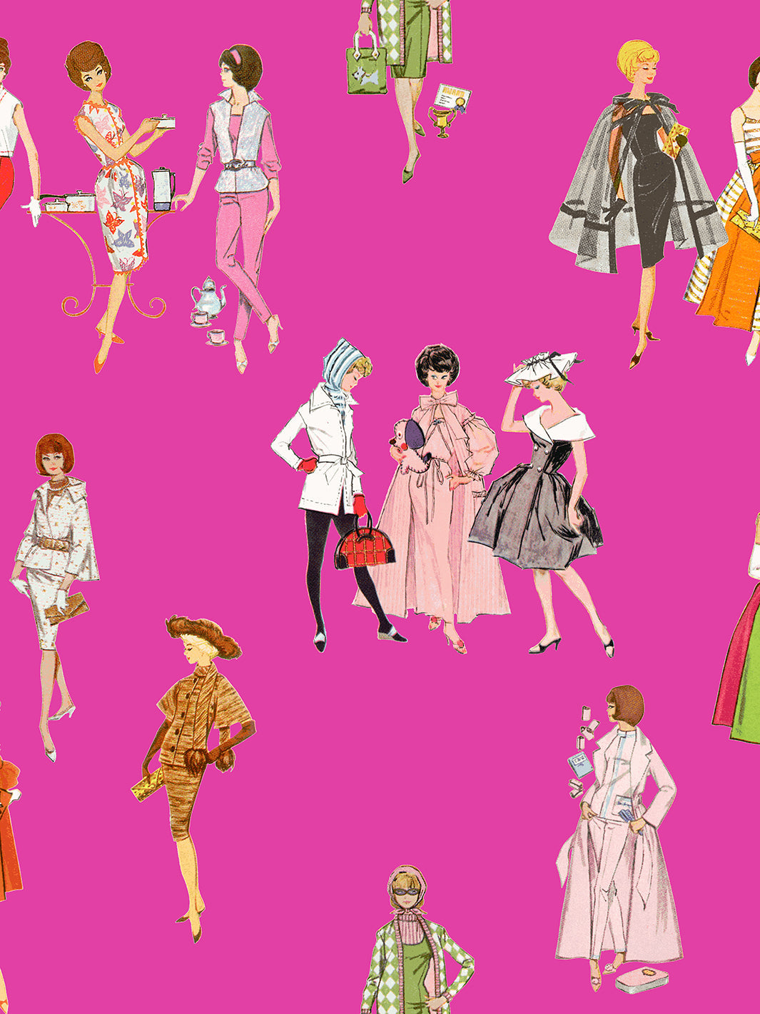 '1960s Barbie™' Wallpaper - 219 Barbie™ Pink