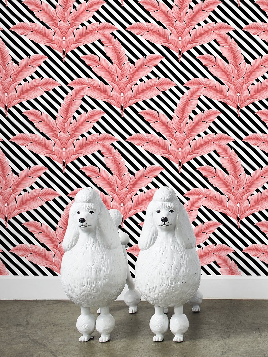 'BarbieStyle™ Isla Palm' Wallpaper by Barbie™ - Flamingo