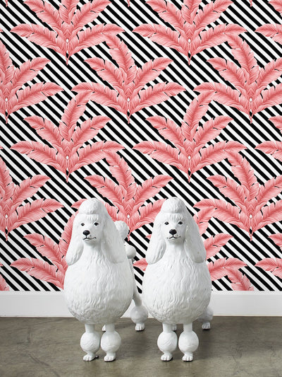 'BarbieStyle™ Isla Palm' Wallpaper by Barbie™ - Flamingo