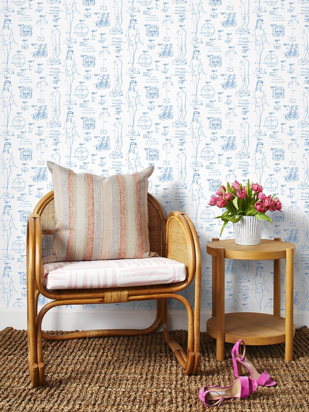 barbie blueprint wallpaper by barbie denim