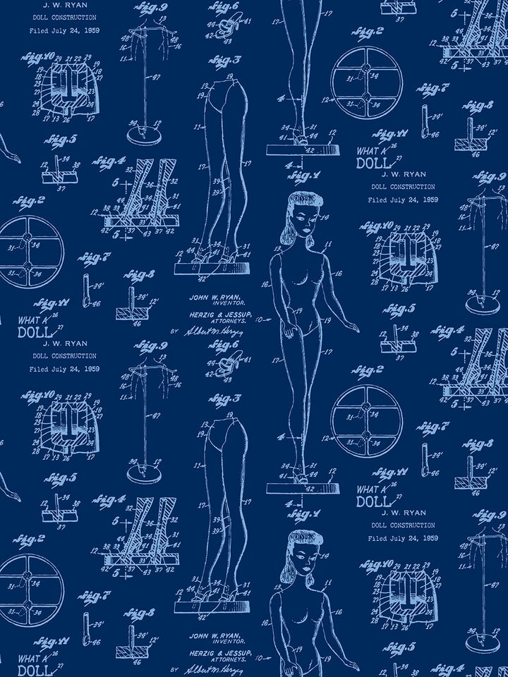 barbie-blueprint-wallpaper-by-barbie-navy-denim