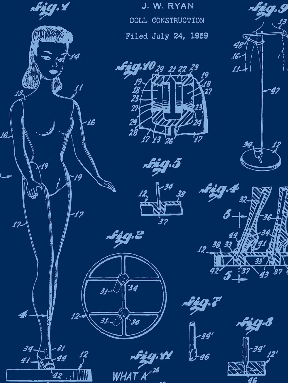 barbie-blueprint-wallpaper-by-barbie-navy-denim