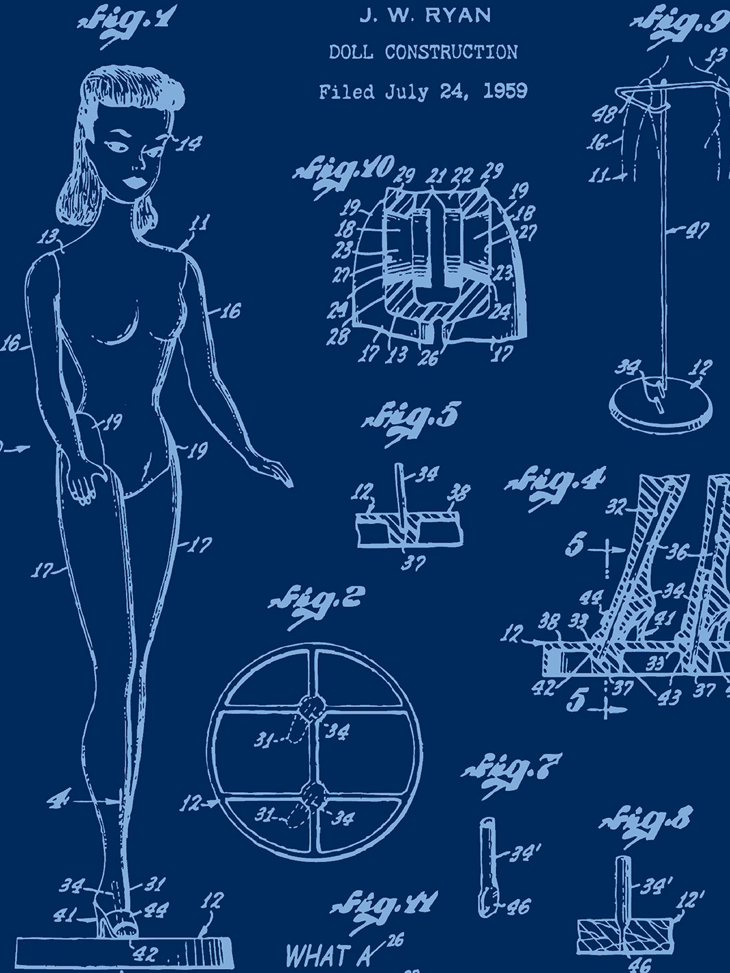 barbie-blueprint-wallpaper-by-barbie-navy-denim