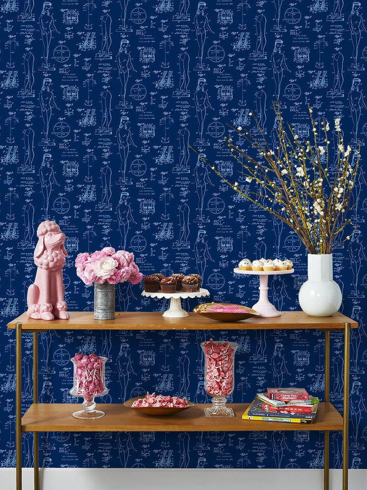 barbie-blueprint-wallpaper-by-barbie-navy-denim
