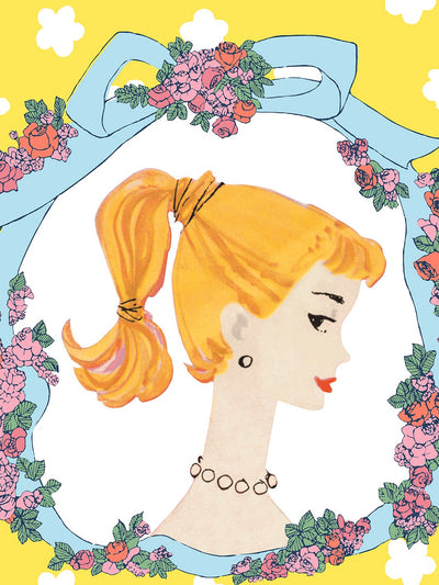 'Barbie Cameo' Wallpaper by Barbie™ - Yellow