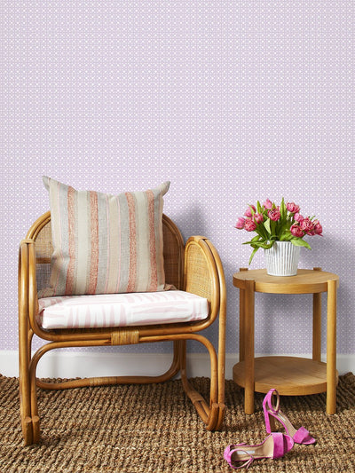 barbie dreamhouse breezeblocks wallpaper by barbie lavender