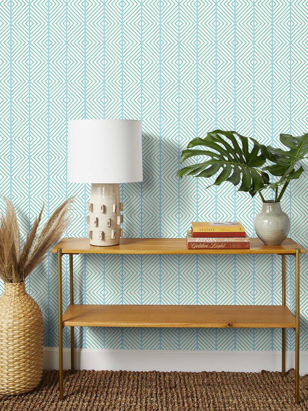 barbie dreamhouse diamond wallpaper by barbie caribbean blue