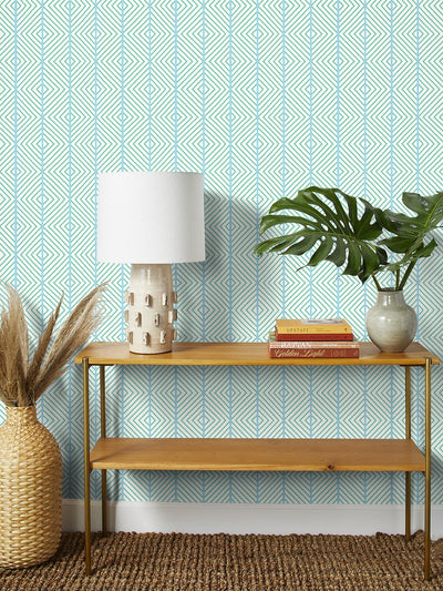 barbie dreamhouse diamond wallpaper by barbie caribbean blue
